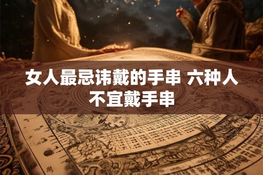 女人最忌讳戴的手串 六种人不宜戴手串