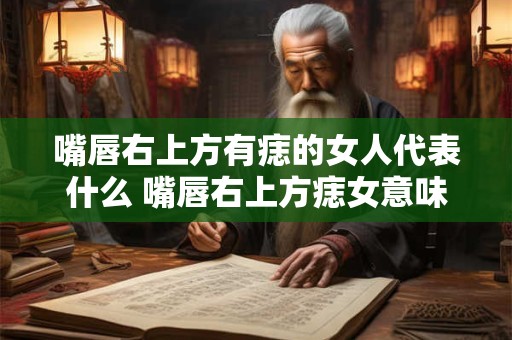 嘴唇右上方有痣的女人代表什么 嘴唇右上方痣女意味着什么