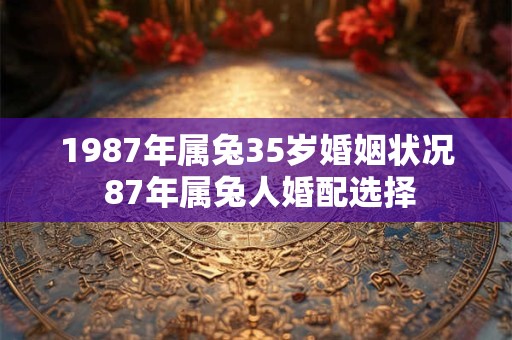 1987年属兔35岁婚姻状况 87年属兔人婚配选择