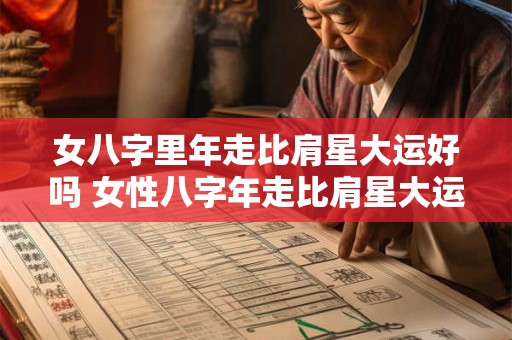 女八字里年走比肩星大运好吗 女性八字年走比肩星大运是否吉利