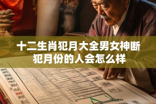 十二生肖犯月大全男女神断 犯月份的人会怎么样