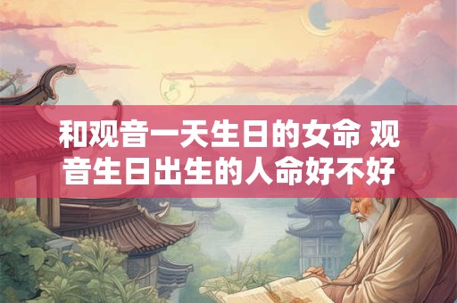 和观音一天生日的女命 观音生日出生的人命好不好