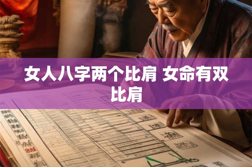女人八字两个比肩 女命有双比肩