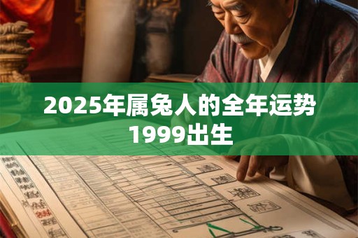 2025年属兔人的全年运势1999出生