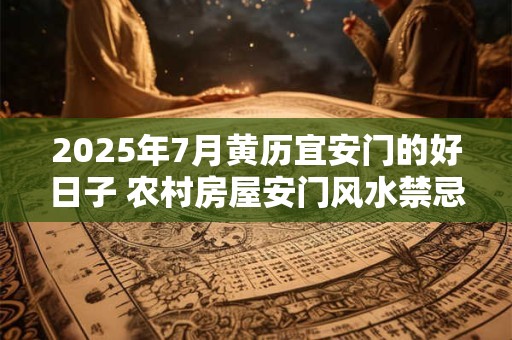 2025年7月黄历宜安门的好日子 农村房屋安门风水禁忌