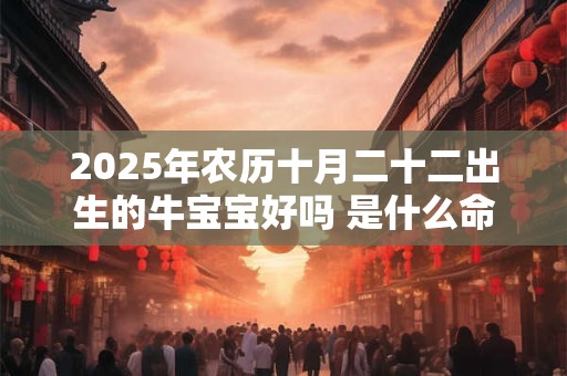 2025年农历十月二十二出生的牛宝宝好吗 是什么命