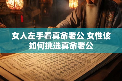 女人左手看真命老公 女性该如何挑选真命老公