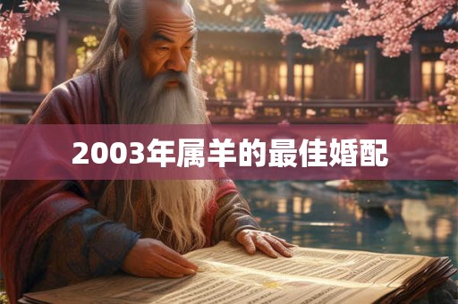 2003年属羊的最佳婚配