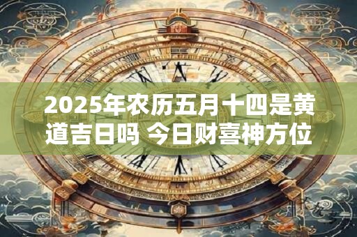 2025年农历五月十四是黄道吉日吗 今日财喜神方位