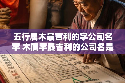 五行属木最吉利的字公司名字 木属字最吉利的公司名是什么