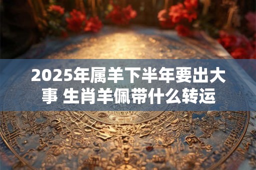 2025年属羊下半年要出大事 生肖羊佩带什么转运