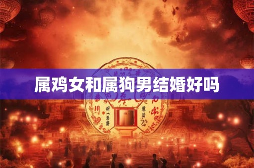 属鸡女和属狗男结婚好吗