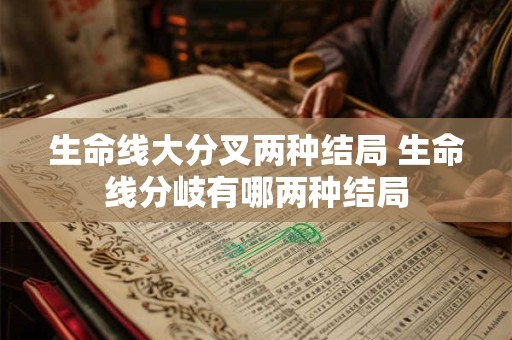 生命线大分叉两种结局 生命线分岐有哪两种结局