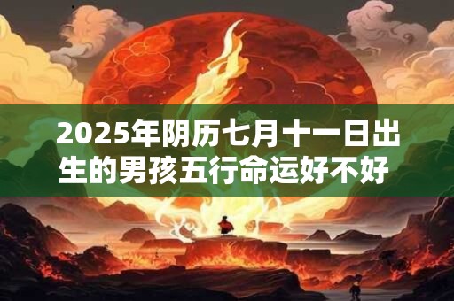 2026年阴历七月十一日出生的男孩五行命运好不好 命理解析