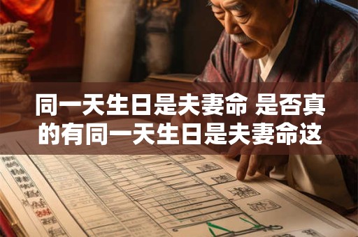 同一天生日是夫妻命 是否真的有同一天生日是夫妻命这样的说法