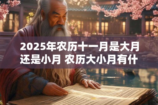 2025年农历十一月是大月还是小月 农历大小月有什么规律