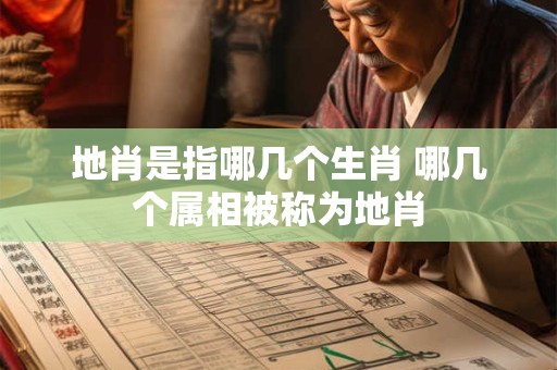 地肖是指哪几个生肖 哪几个属相被称为地肖