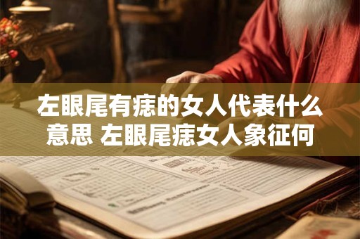 左眼尾有痣的女人代表什么意思 左眼尾痣女人象征何意