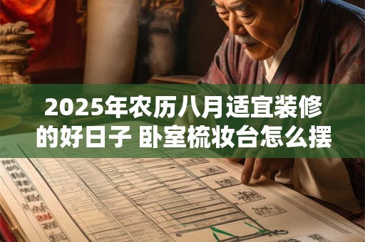2025年农历八月适宜装修的好日子 卧室梳妆台怎么摆