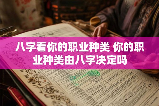 八字看你的职业种类 你的职业种类由八字决定吗