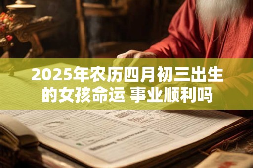 2025年农历四月初三出生的女孩命运 事业顺利吗
