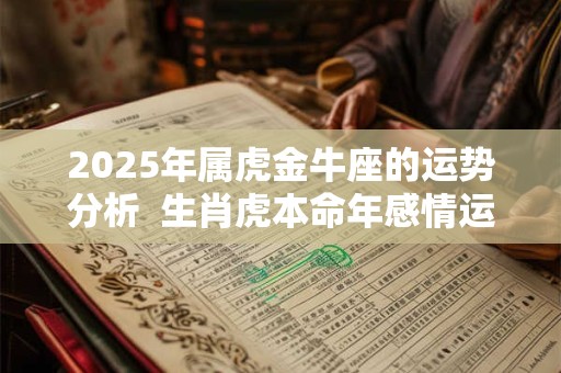 2025年属虎金牛座的运势分析  生肖虎本命年感情运程