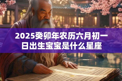 2026癸卯年农历六月初一日出生宝宝是什么星座