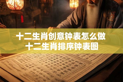 十二生肖创意钟表怎么做 十二生肖排序钟表图
