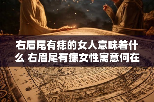 右眉尾有痣的女人意味着什么 右眉尾有痣女性寓意何在