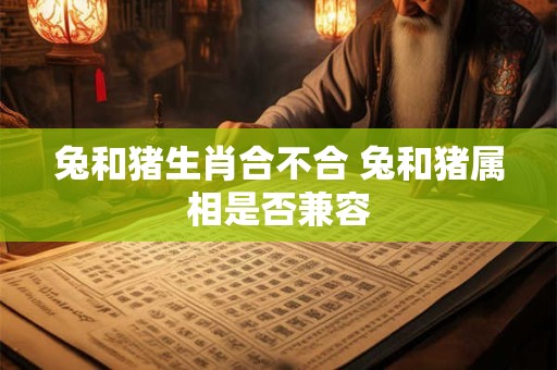 兔和猪生肖合不合 兔和猪属相是否兼容