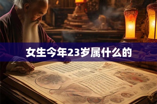 女生今年23岁属什么的