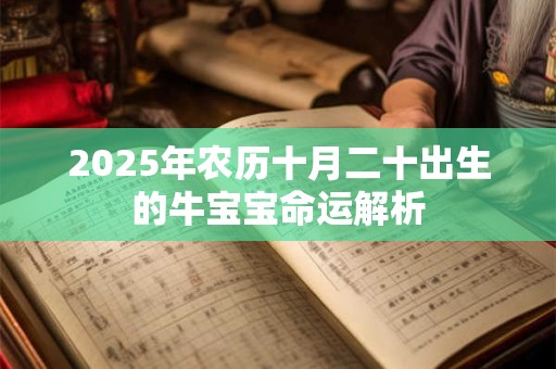 2025年农历十月二十出生的牛宝宝命运解析