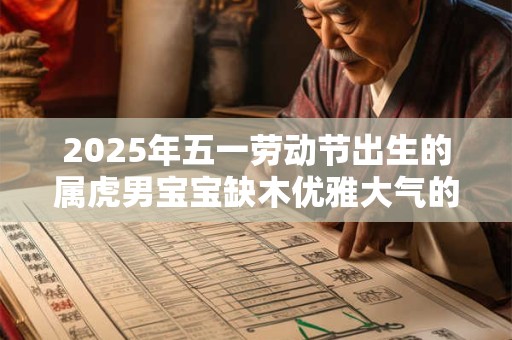 2025年五一劳动节出生的属虎男宝宝缺木优雅大气的名字