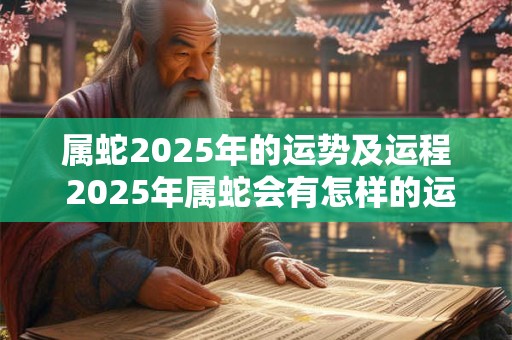 属蛇2025年的运势及运程 2025年属蛇会有怎样的运势