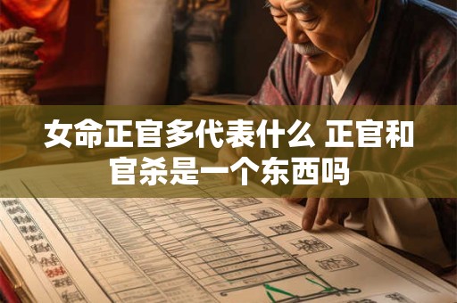 女命正官多代表什么 正官和官杀是一个东西吗