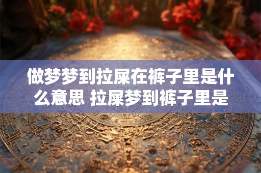 做梦梦到拉屎在裤子里是什么意思 拉屎梦到裤子里是什么含义