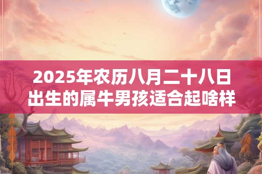 2025年农历八月二十八日出生的属牛男孩适合起啥样的名字