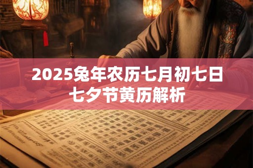 2025兔年农历七月初七日七夕节黄历解析