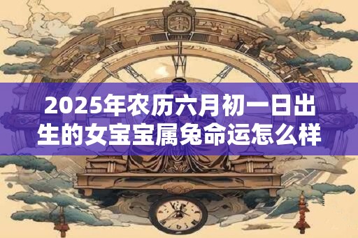 2025年农历六月初一日出生的女宝宝属兔命运怎么样