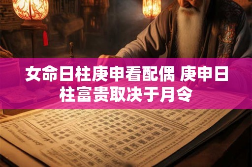女命日柱庚申看配偶 庚申日柱富贵取决于月令