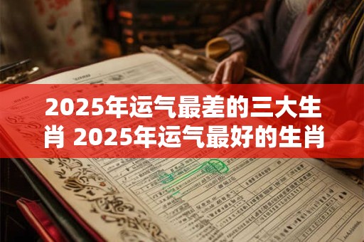 2025年运气最差的三大生肖 2025年运气最好的生肖
