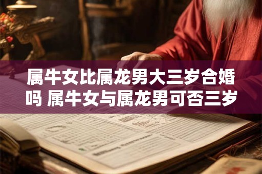 属牛女比属龙男大三岁合婚吗 属牛女与属龙男可否三岁差婚姻匹配