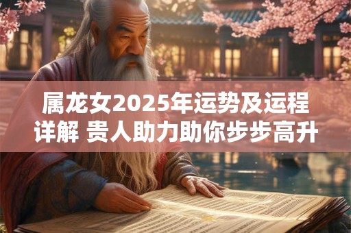 属龙女2025年运势及运程详解 贵人助力助你步步高升 属龙女2025年运势及运程详解 贵人助力助你步步高升