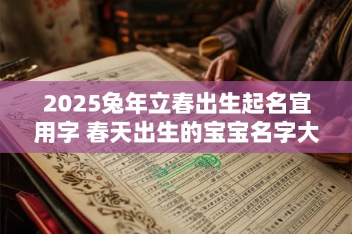 2025兔年立春出生起名宜用字 春天出生的宝宝名字大全