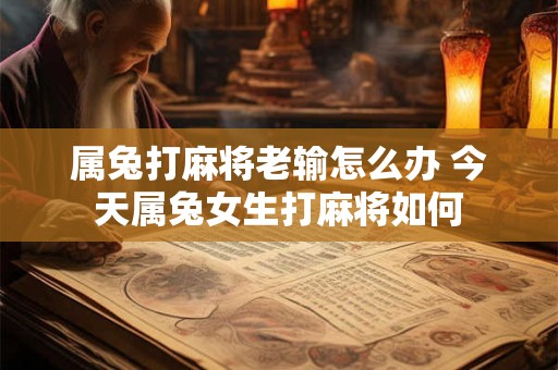 属兔打麻将老输怎么办 今天属兔女生打麻将如何
