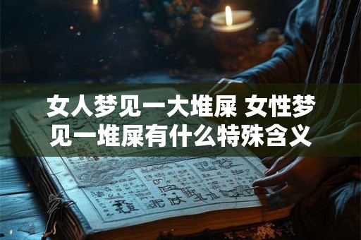 女人梦见一大堆屎 女性梦见一堆屎有什么特殊含义