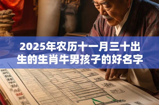 2025年农历十一月三十出生的生肖牛男孩子的好名字 2025年农历十一月三十出生的生肖牛男孩子的好名字