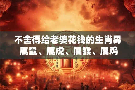 不舍得给老婆花钱的生肖男 属鼠、属虎、属猴、属鸡