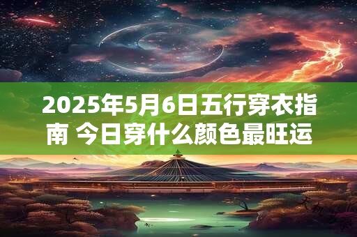 2025年5月6日五行穿衣指南 今日穿什么颜色最旺运 2025年5月6日五行穿衣指南 今日穿什么颜色最旺运