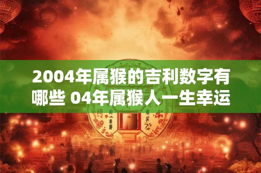 2004年属猴的吉利数字有哪些 04年属猴人一生幸运数字